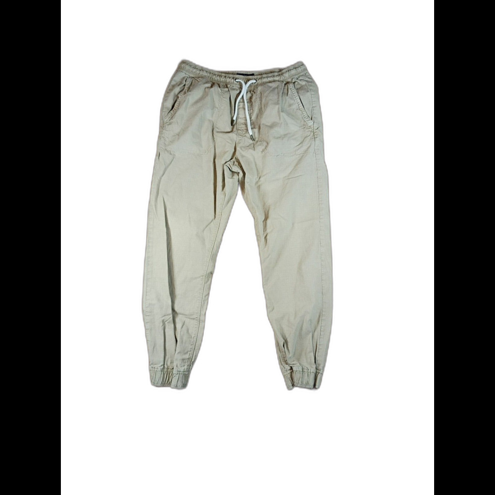 American Eagle Joggers Mens M Khaki Cotton Drawstring